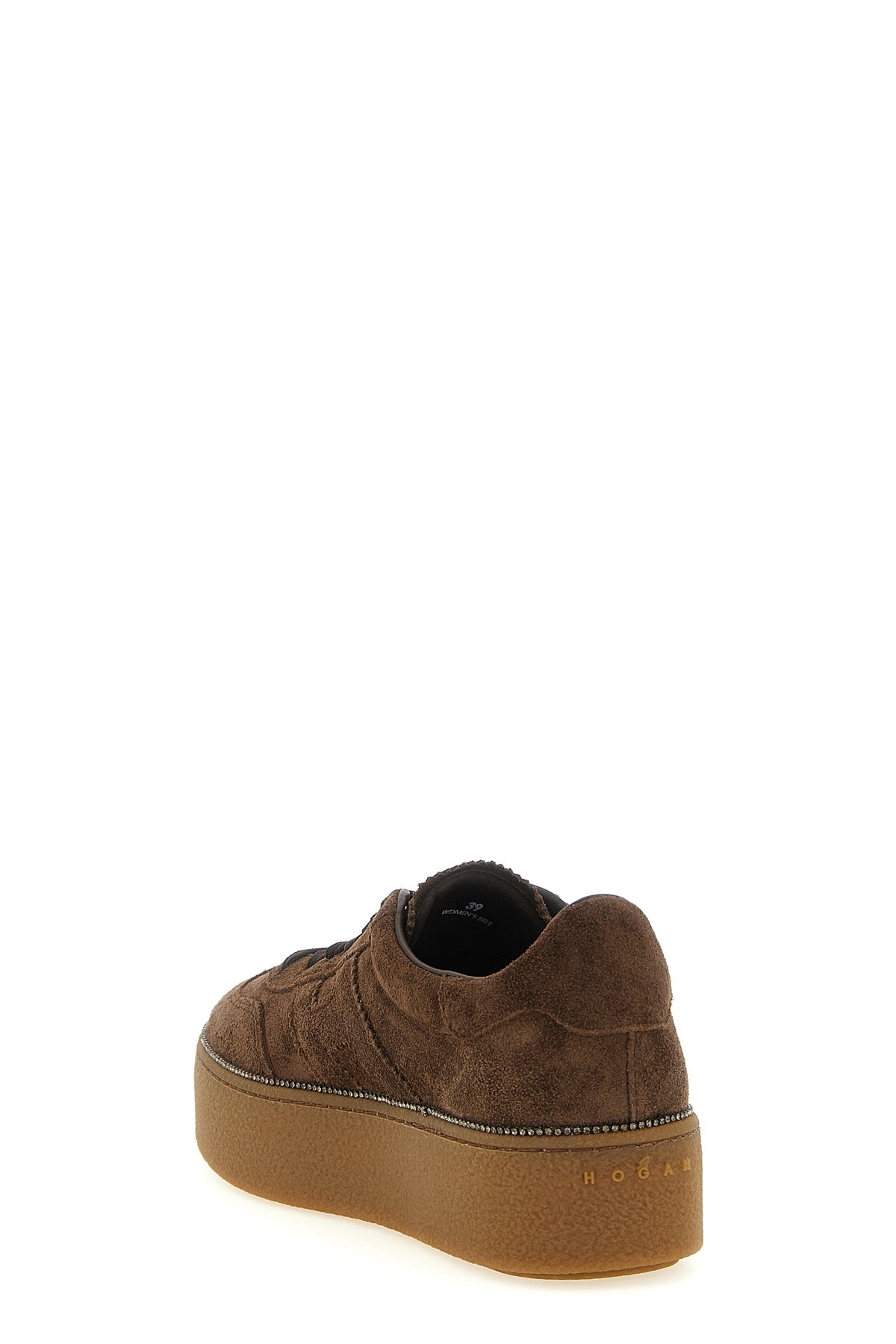 the hogan cool sneakers are distinguished by a structured construction in fine