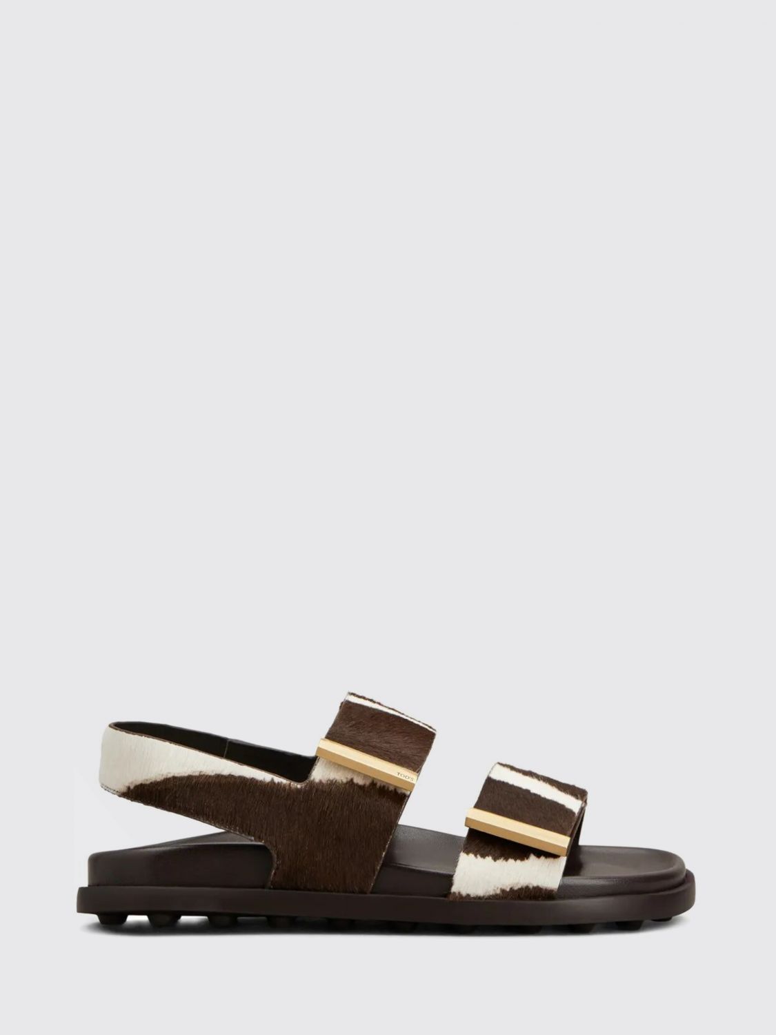 cow print pony skin sandals