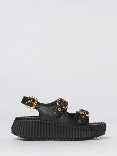 chloé nama leather sandals