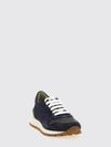 suede and nylon sneakers with monile