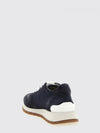 suede and nylon sneakers with monile