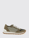 suede and nylon sneakers with monile
