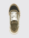 suede and nylon sneakers with monile