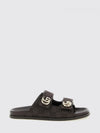 gg jacquard monogram canvas sandals