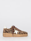 ball star used-effect pony skin and leather sneakers