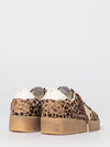ball star used-effect pony skin and leather sneakers