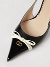 leather bepointy slingback