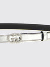 laminated calfskin belt