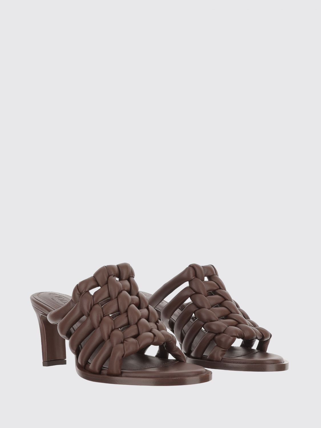 woven nappa mules