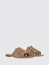 woven nappa mules