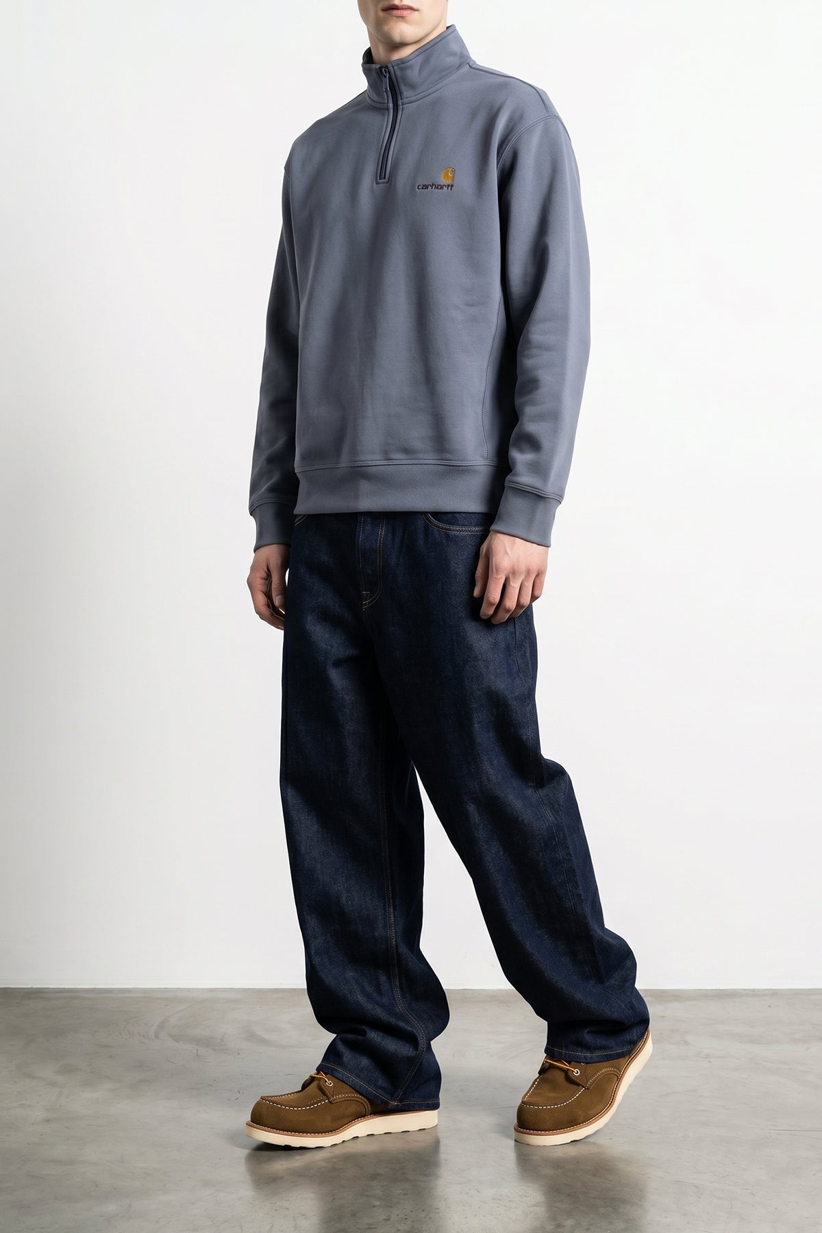 american  script cotton blend sweatshirt