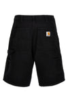 single knee cotton bermuda shorts