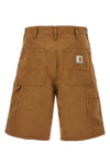 single knee cotton bermuda shorts