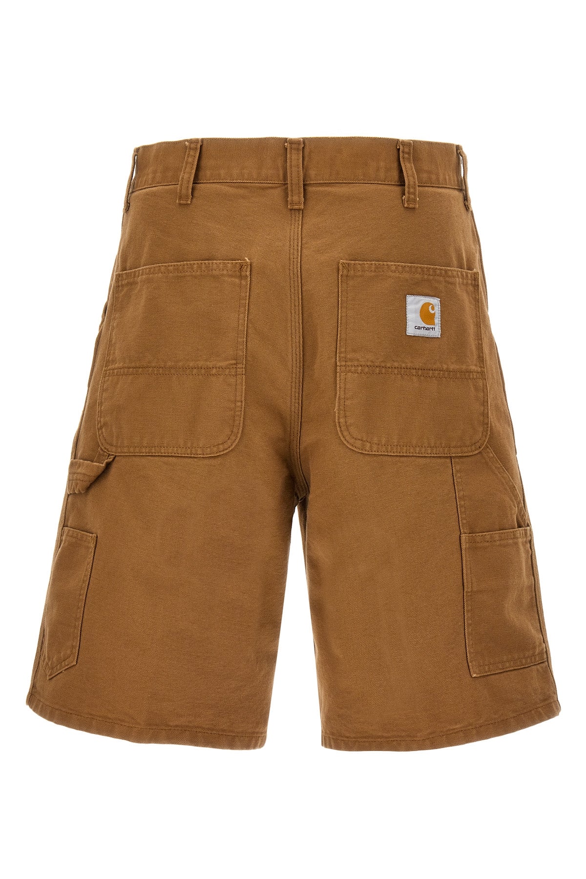 single knee cotton bermuda shorts