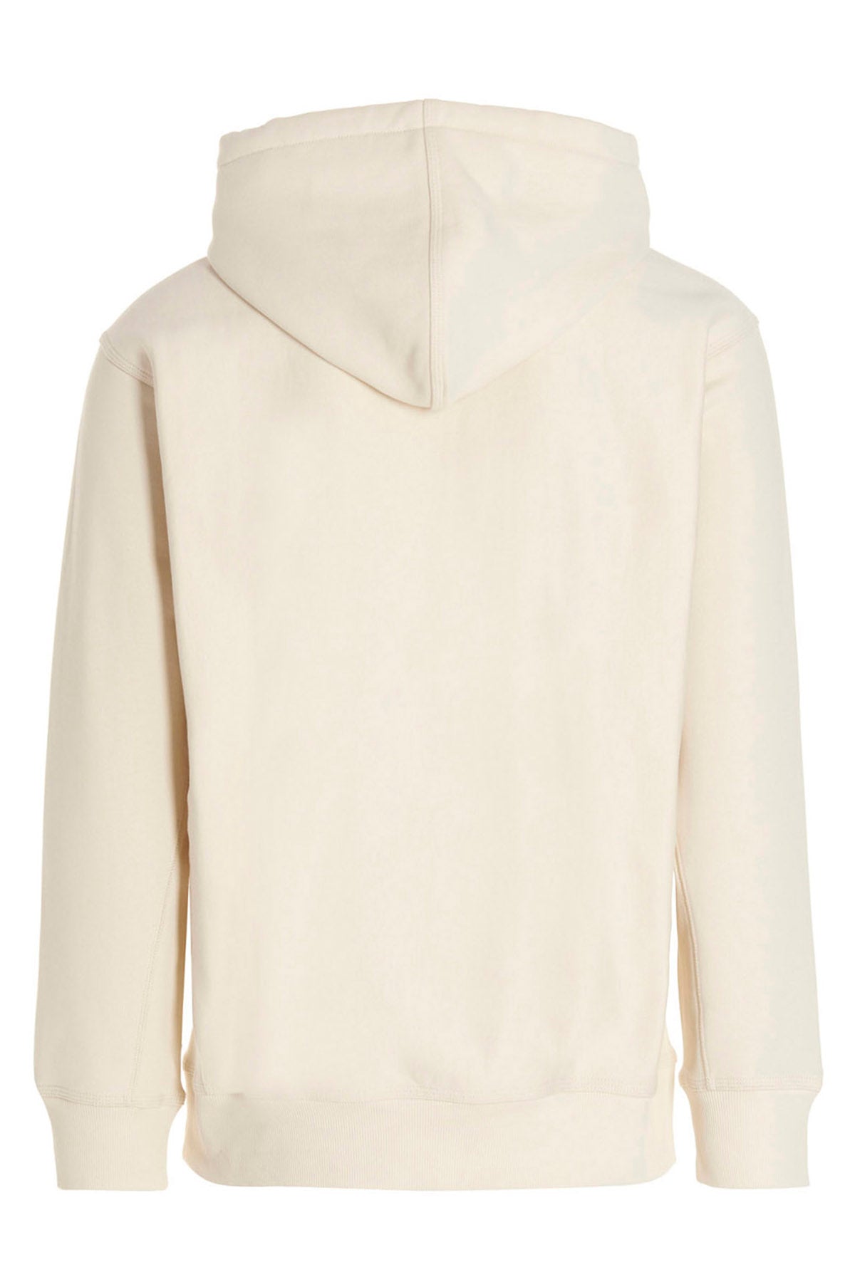 american script cotton blend hoodie