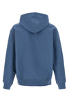 american script cotton blend hoodie