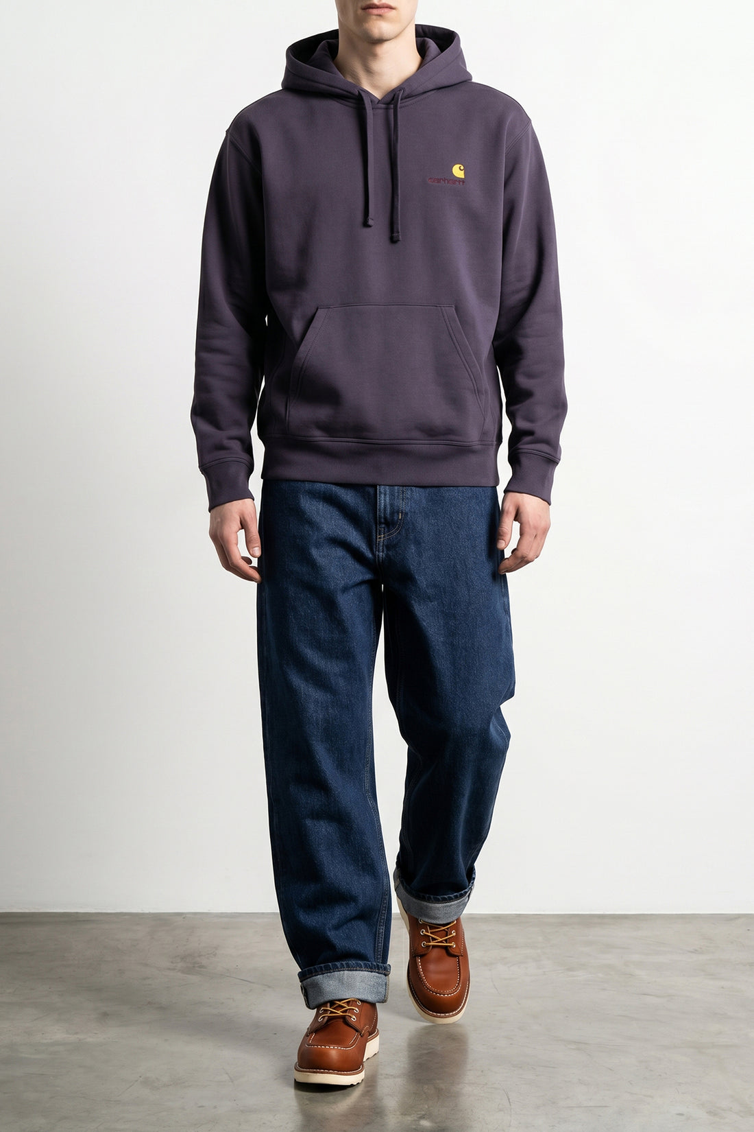 CARHARTT WIP L american script cotton blend hoodie