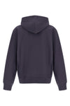 american script cotton blend hoodie