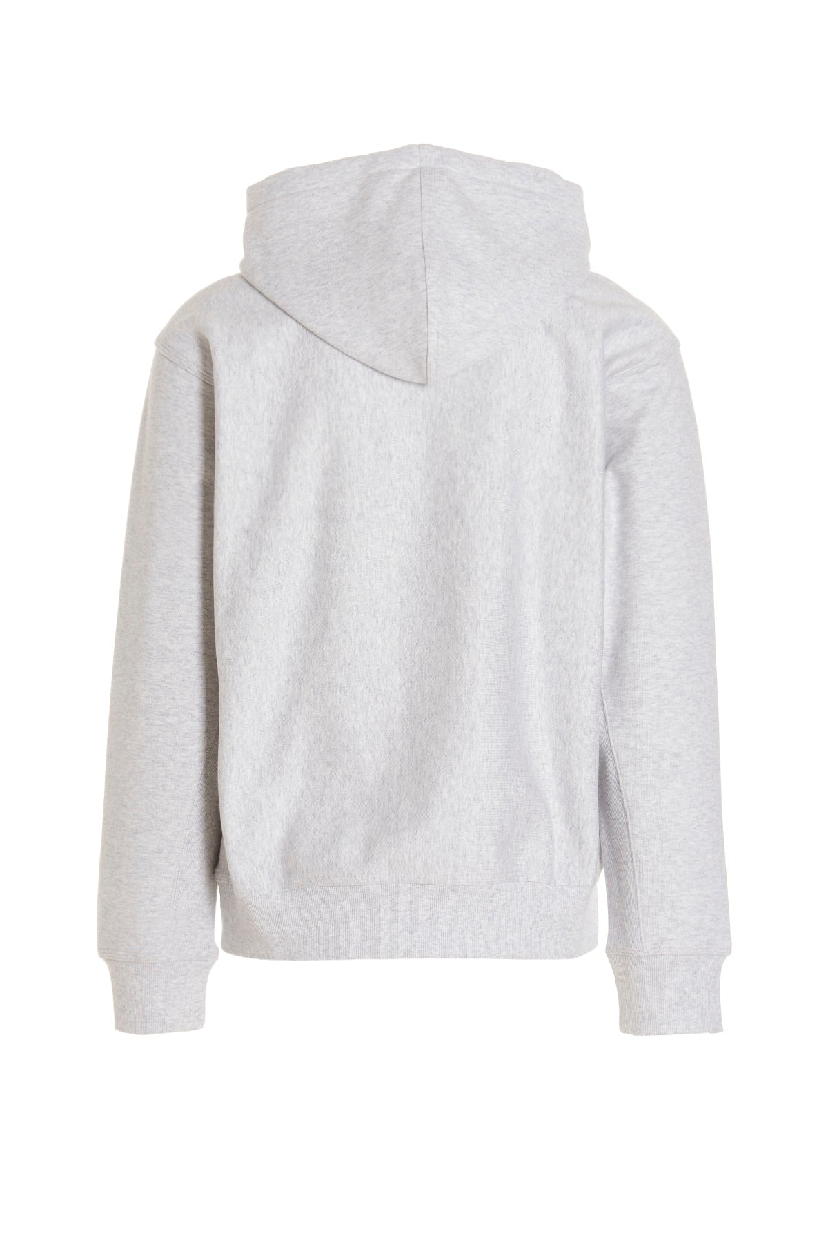american script cotton blend hoodie
