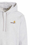 american script cotton blend hoodie