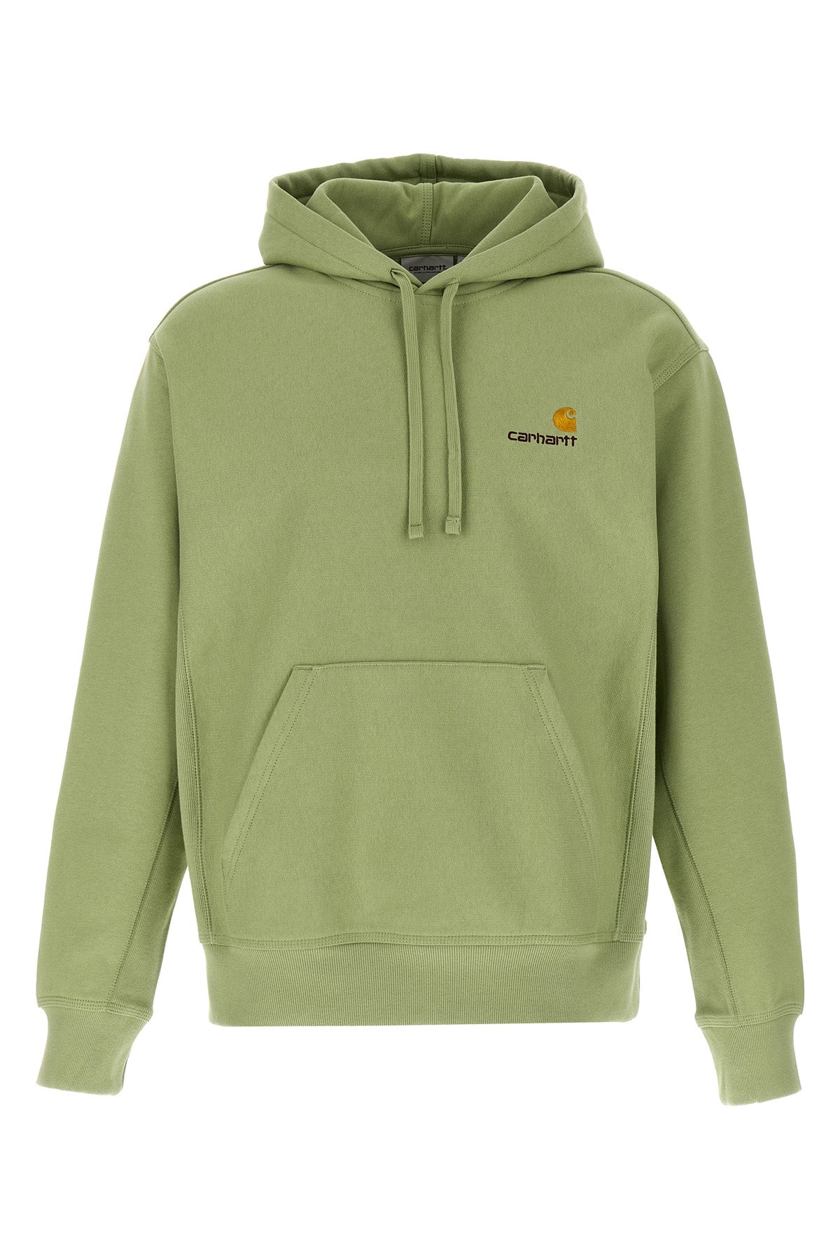 american script cotton blend hoodie