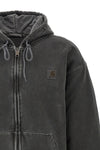 vista jacket in heavy brushed cotton jersey garment-dyed