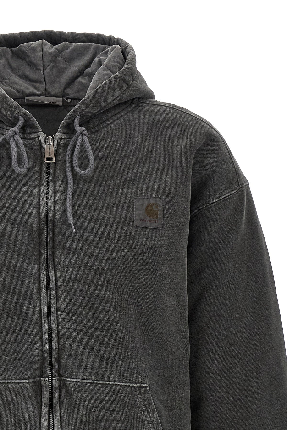 vista jacket in heavy brushed cotton jersey garment-dyed