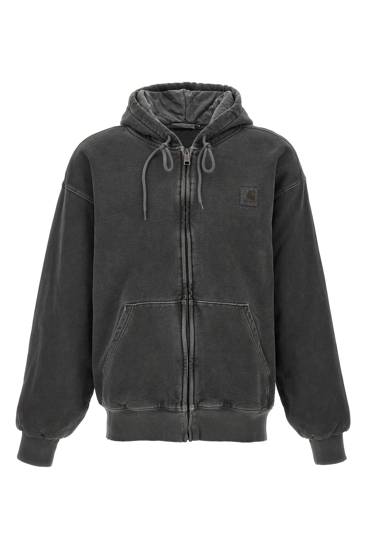 vista jacket in heavy brushed cotton jersey garment-dyed