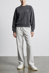 nelson sweatshirt in heavy garment-dyed loopback cotton jersey