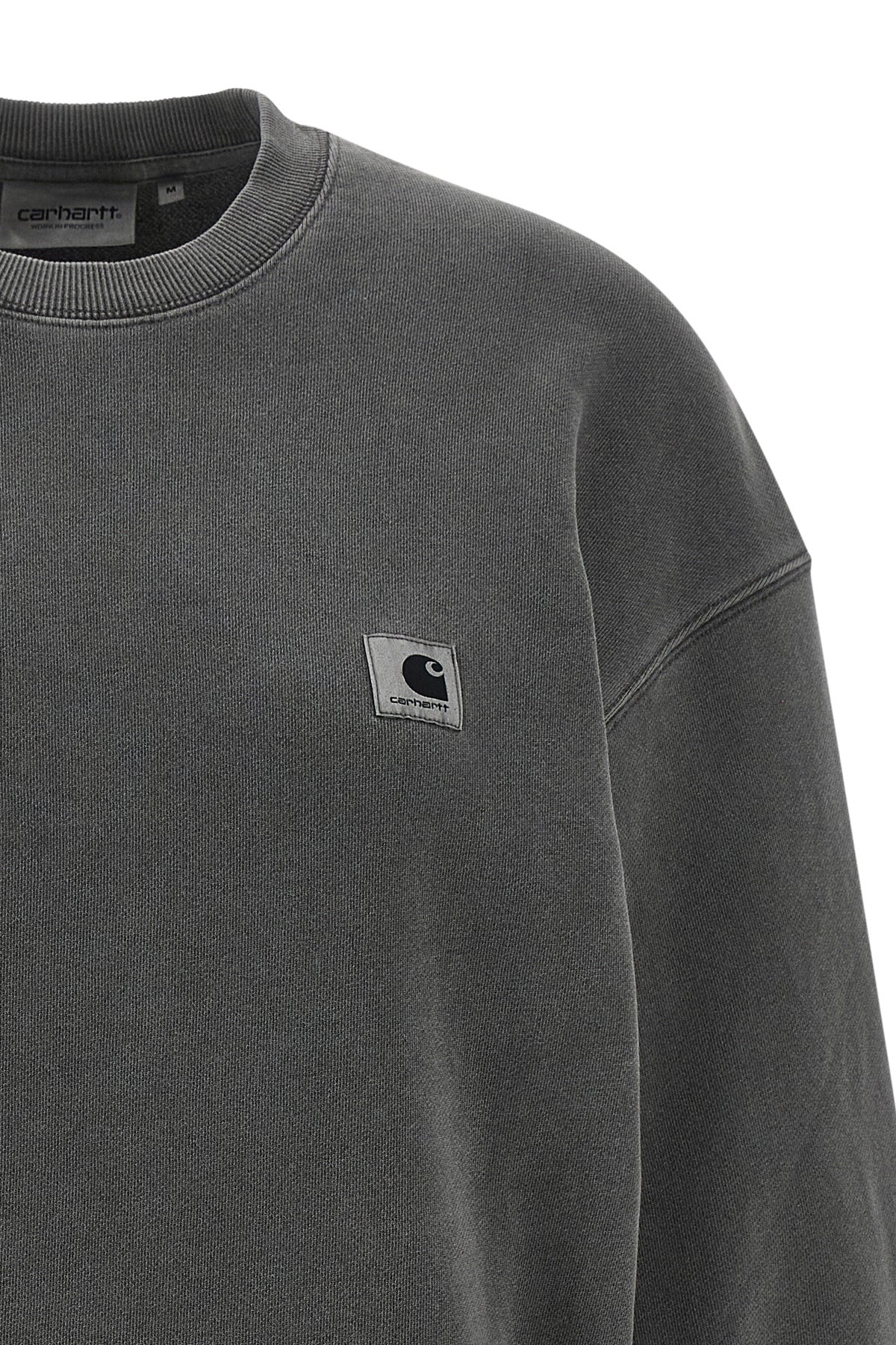 nelson sweatshirt in heavy garment-dyed loopback cotton jersey