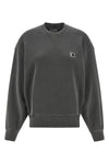 nelson sweatshirt in heavy garment-dyed loopback cotton jersey