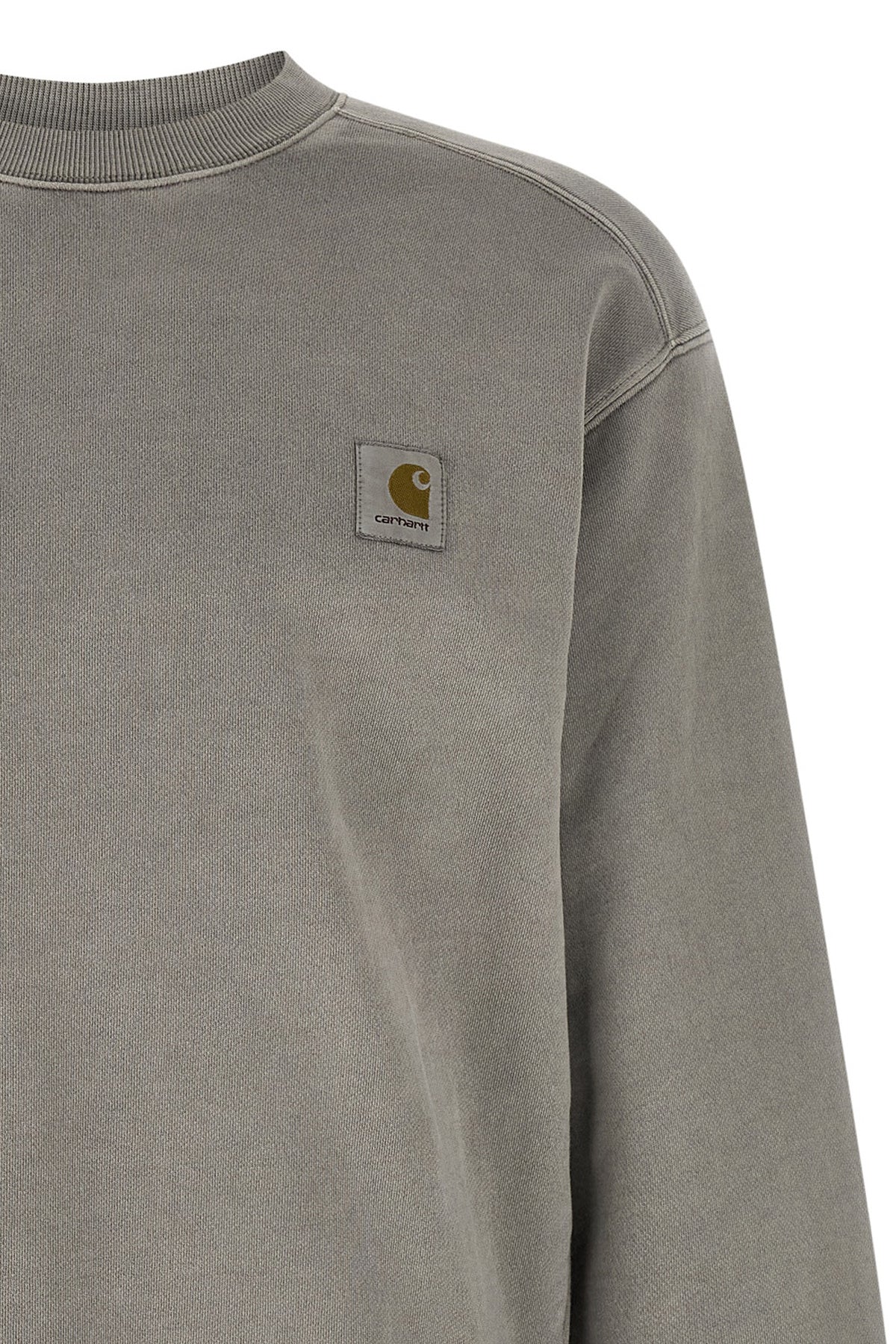 nelson sweatshirt in heavy unbrushed cotton jersey dyed a délavé effect garmen