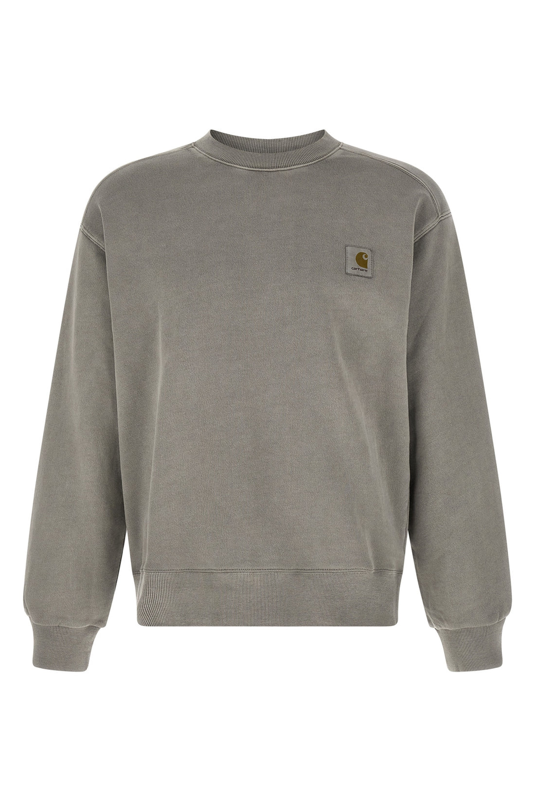 CARHARTT WIP L nelson sweatshirt in heavy unbrushed cotton jersey dyed a délavé effect garmen