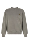 nelson sweatshirt in heavy unbrushed cotton jersey dyed a délavé effect garmen