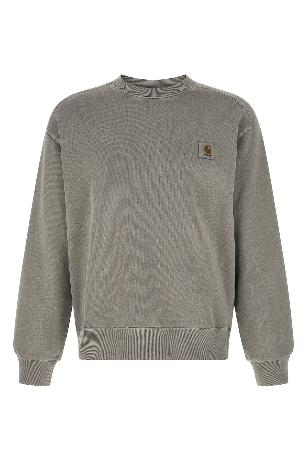 nelson sweatshirt in heavy unbrushed cotton jersey dyed a délavé effect garmen