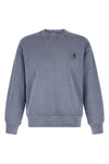 nelson sweatshirt in heavy unbrushed cotton jersey dyed a délavé effect garmen