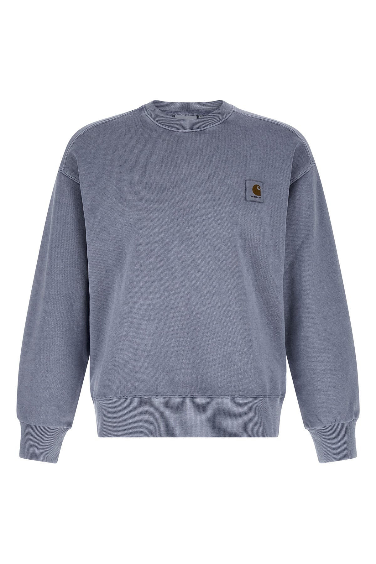 nelson sweatshirt in heavy unbrushed cotton jersey dyed a délavé effect garmen