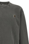 nelson sweatshirt in heavy unbrushed cotton jersey dyed a délavé effect garmen