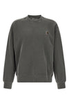 nelson sweatshirt in heavy unbrushed cotton jersey dyed a délavé effect garmen