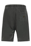 nelson sweat bermuda shorts in heavy unbrushed cotton jersey dyed in a used-ef