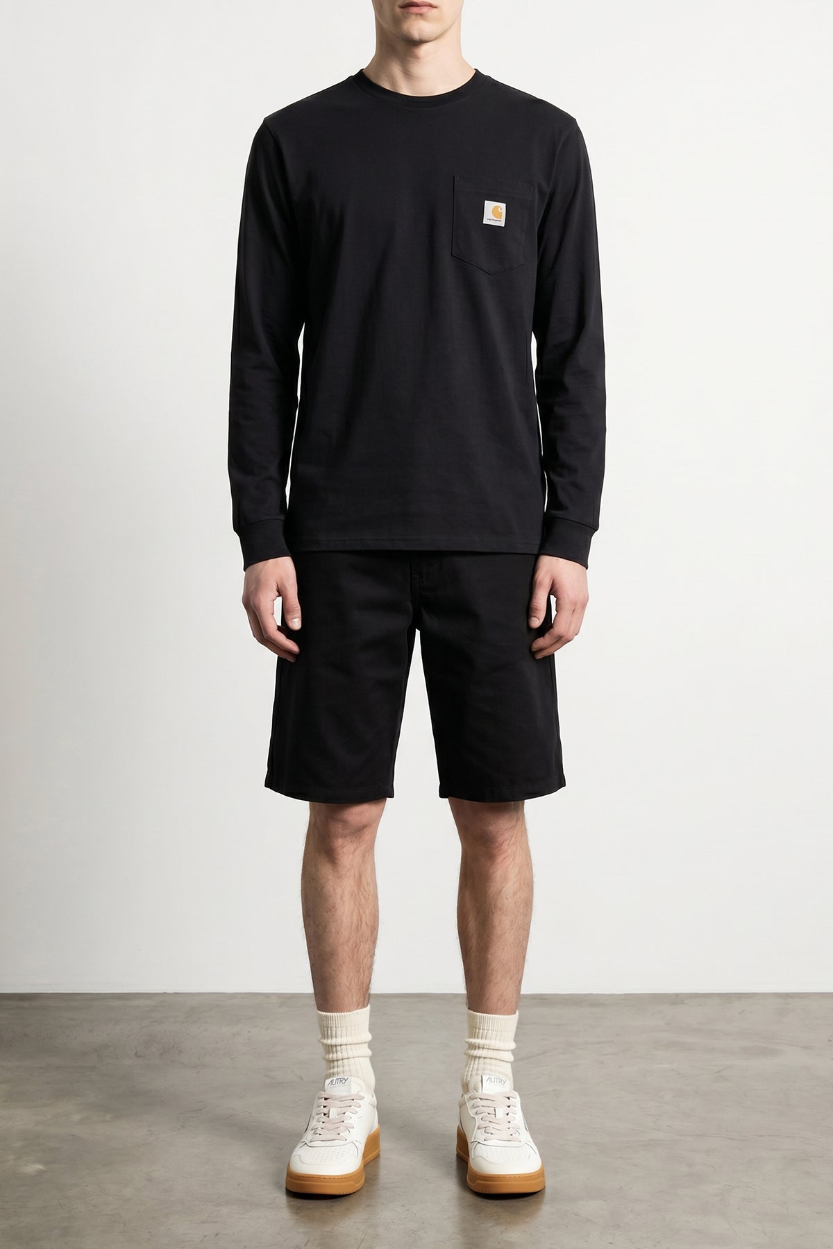 l/s pocket cotton t-shirt