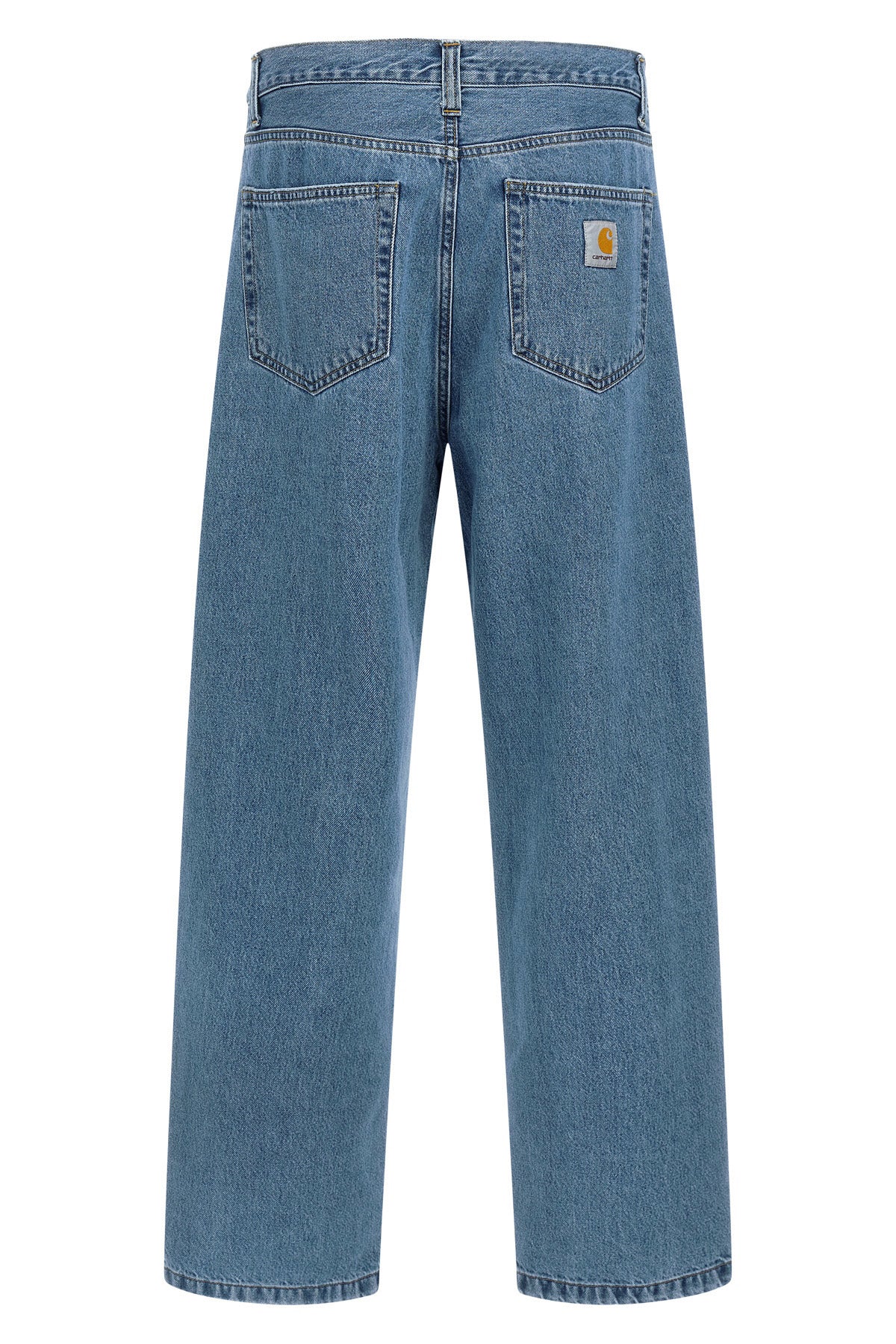 landon jeans in heavy denim stonewashed for a worn look