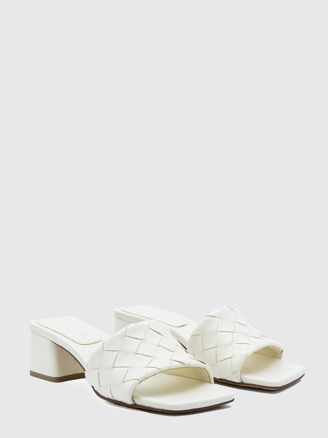 BOTTEGA VENETA 36 parco woven leather mules