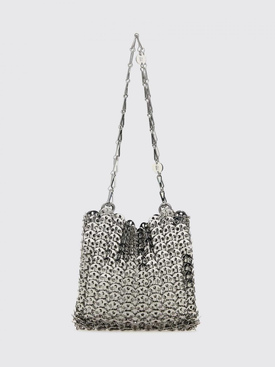 1969 knitted brass bag