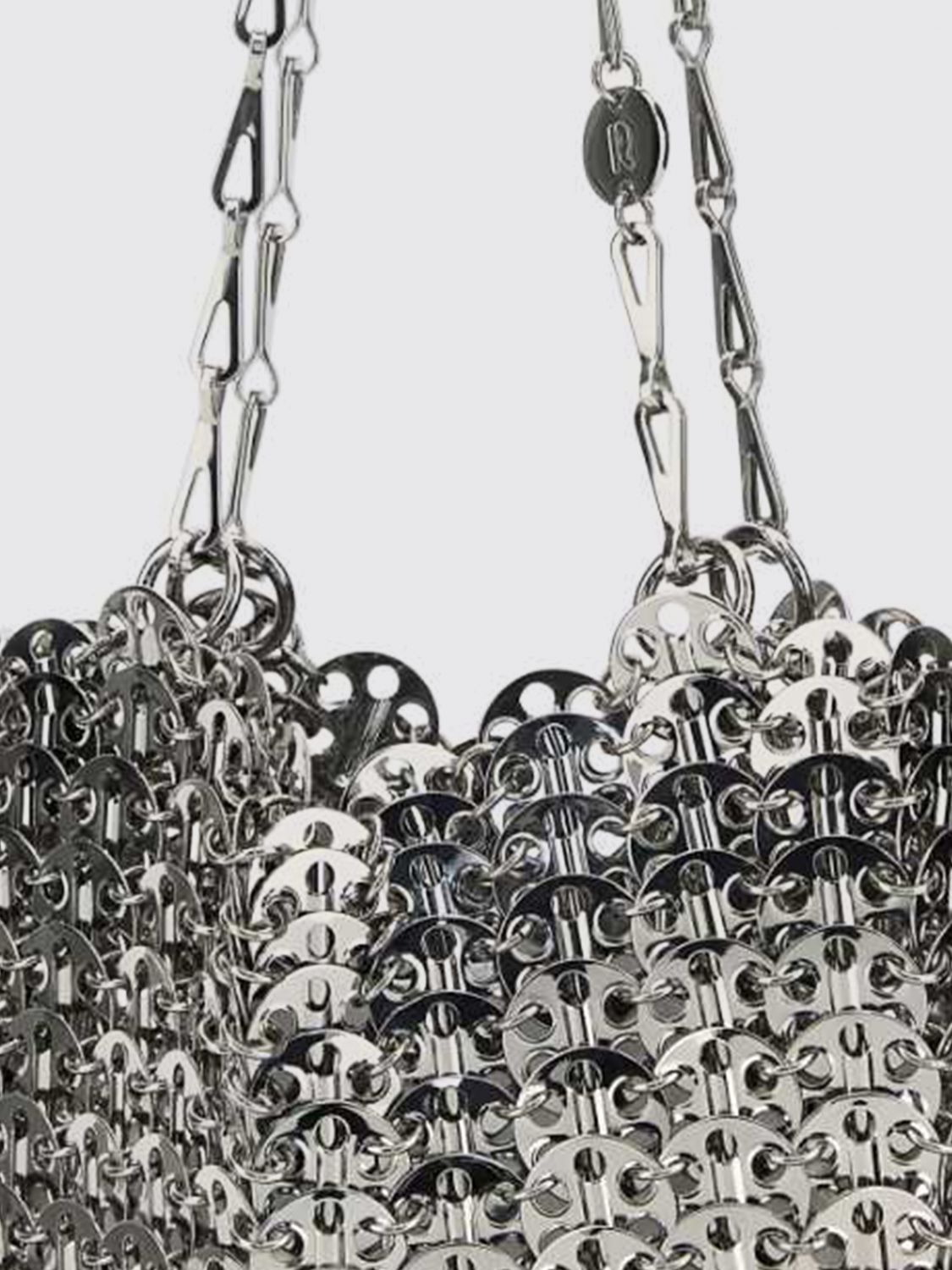 1969 knitted brass bag