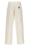 single knee cotton canvas trousers