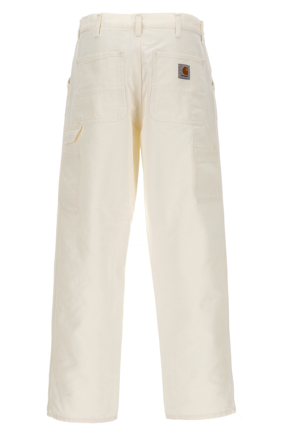 single knee cotton canvas trousers