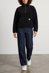 elliot sweatshirt in heavy teddy-effect polyester fleece