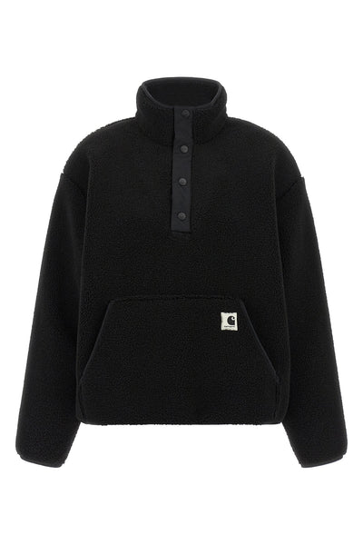 elliot sweatshirt in heavy teddy-effect polyester fleece