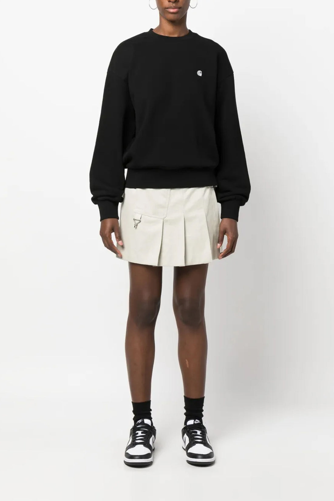 CARHARTT WIP L casey sweatshirt in heavy brushed cotton jersey